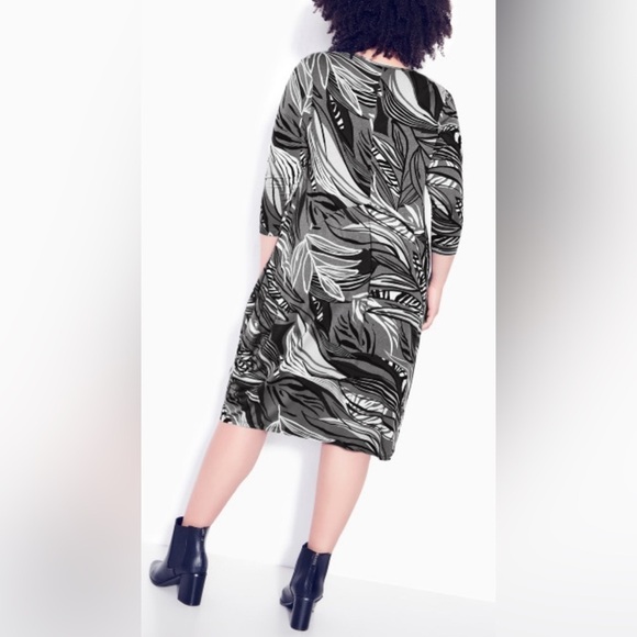 Zim & Zoe Monet Drape Dress size 30W/32W - Picture 2 of 9